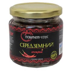 Соус-паштет з зеленими оливками "Середземний. Гострий" , 200г