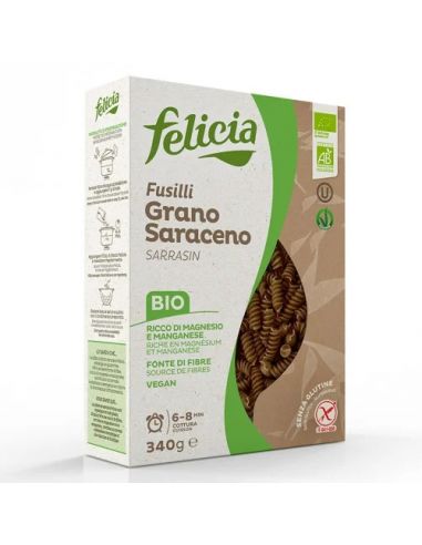 Макарони "FUSILLI" гречані, Felicia, 340г