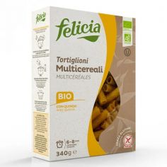 Макарони "TORTIGLIONI" мультизлакові, Felicia, 340г