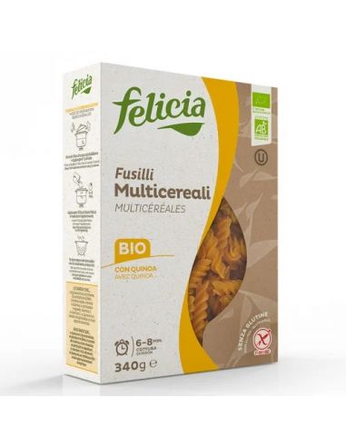 Макарони "FUSILLI" мультизлакові, Felicia, 340г
