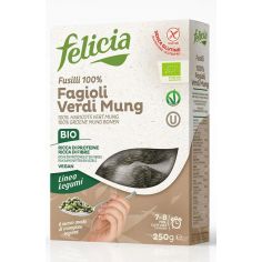 Макарони "FUSILLI" з зеленої квасолі, Felicia, 250г