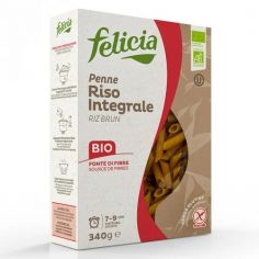 Макарони "PENNE" з коричневого рису, Felicia, 340г