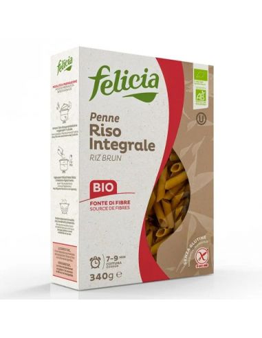 Макарони "PENNE" з коричневого рису, Felicia, 340г