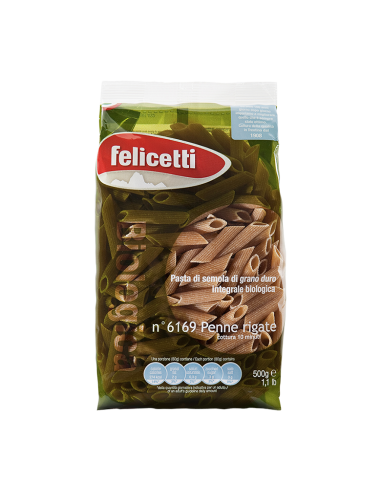 Пенне Piraтe з цільнозернового борошна, Felicetti, 500г