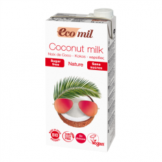 Молоко з кокосу без цукру, EcoMil, 1000мл
