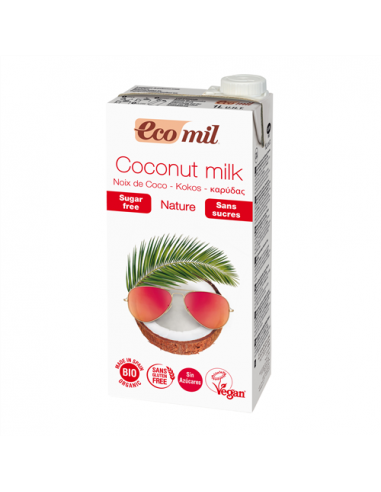 Молоко з кокосу без цукру, EcoMil, 1000мл