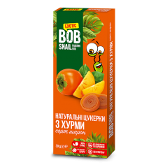 Натуральні хурмові цукерки  bob snail (Равлик Боб), 30г