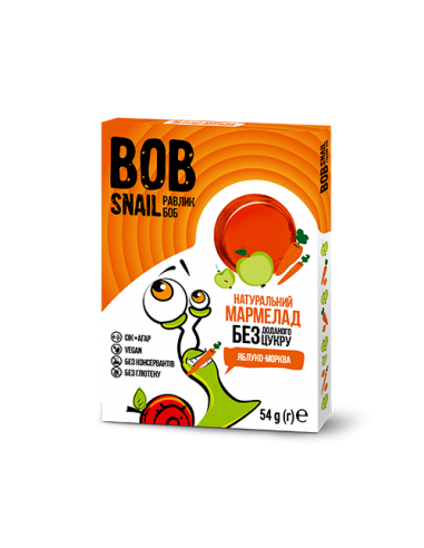 Мармелад яблуко-морква bob snail (Равлик Боб), 54г