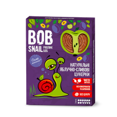 Натуральні яблучно-сливові цукерки bob snail (Равлик Боб), 120г