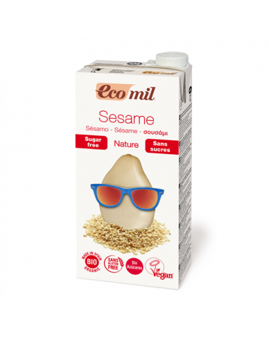 Молоко кунжутне з сиропом агави, EcoMil, 1000 мл