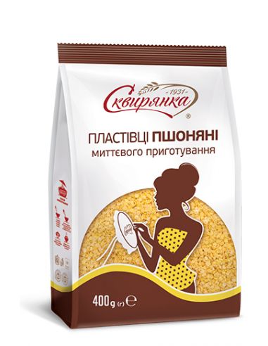 Пластівці пшоняні (не потребують варки), Сквирянка, 400г