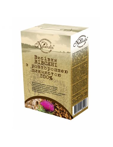 Висівки вівсяні з розторопшею плямистою, Naturalis, 250г