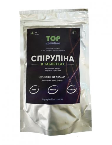 Спирулина в таблетках, Top spirulina, 250г