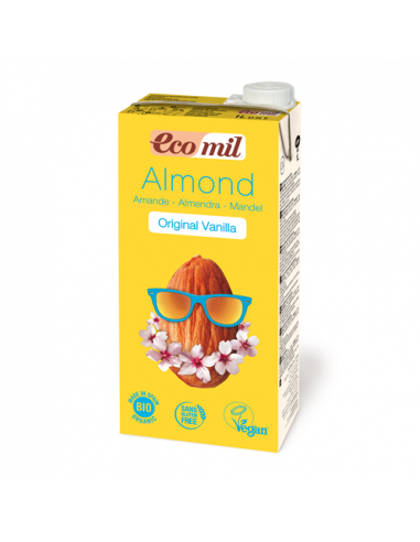 Молоко мигдальне з сиропом агави і ваніллю, EcoMil, 1000мл
