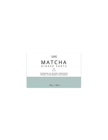 Цукерки Ginger shots MATCHA, Ponko, 48г