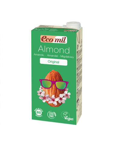 Молоко мигдальне з сиропом агави, EcoMil, 1000мл
