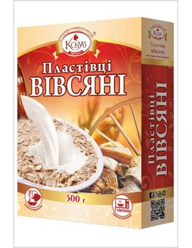 Пластівці вівсяні, Козуб Продукт, 500г