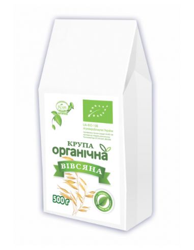 Крупа вівсяна органічна, Козуб, 500г