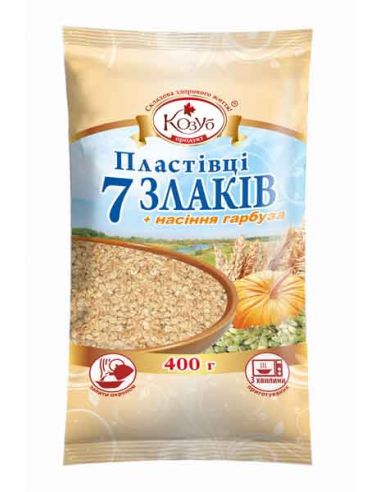 Пластівці 7 злаків та насіння гарбуза, Козуб Продукт, 400г