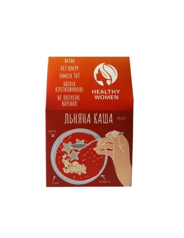 Каша льняна Класична, Healthy Women,300г