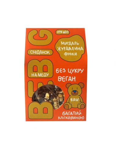 Дитячий сніданок з медом, Bebig, 270г