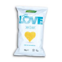 Снекі кукурудзяні LOVE з морською сіллю органічні, Mclloyd's, 50г