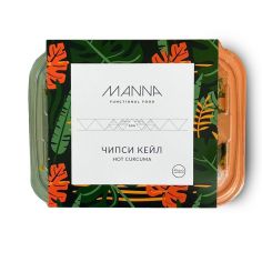 Чіпси з кейла Hot Curcuma, Manna, 50г