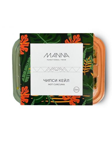 Чіпси з кейла Hot Curcuma, Manna, 50г