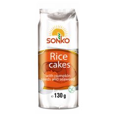 Галети рисові з насінням гарбуза, Sonko, 130г