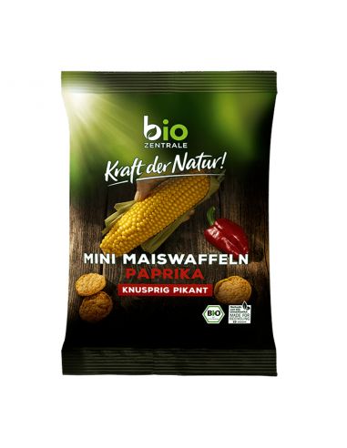 Коржики кукурудзяні з паприкою органічні 50г, Bio Zentrale