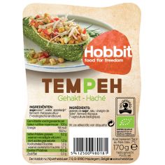 Соєві боби ферментовані Темпе подрібнений, De Hobbit, 170г