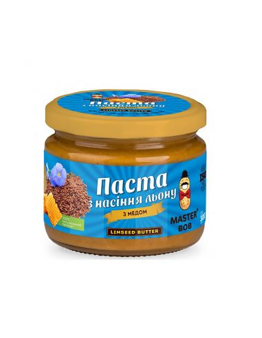 Паста лляна з медом, Майстер Боб, 300гр.