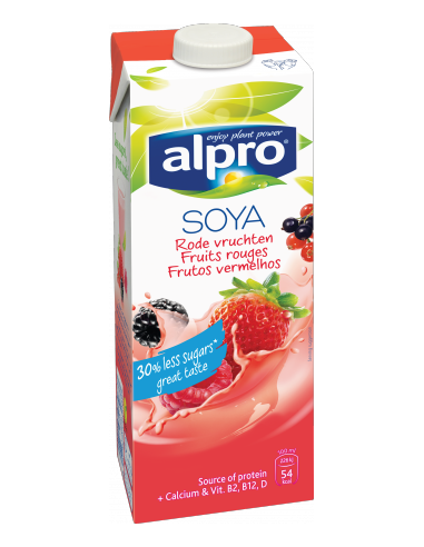 Молоко соєве червоні фрукти, Alpro, 1000мл