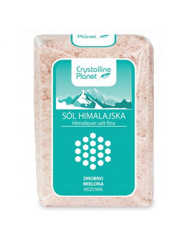 Сіль гімалайська рожева дрібного помелу, Crystalline Planet, 600г