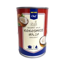 Молоко кокосове стерилізоване, Metro Chef, 400мл