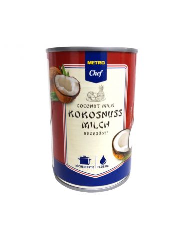 Молоко кокосове стерилізоване, Metro Chef, 400мл