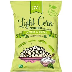 Попкорн сметана & зелень, Light Corn, 20г