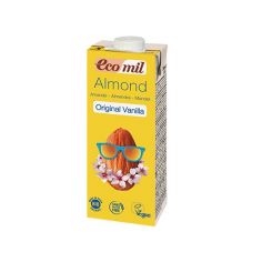 Молоко з мигдалю з сиропом агави і ваніллю, EcoMil, 200мл