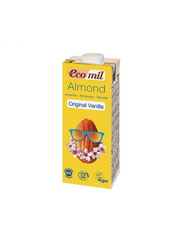 Молоко з мигдалю з сиропом агави і ваніллю, EcoMil, 200мл