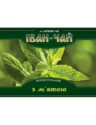 Іван чай ферментований з м'ятою, м`як. упак. Зоряний Гай, 100г