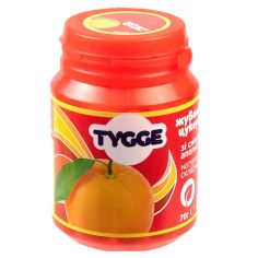 Цукерки жувальні зі смаком Апельсину, Tygge, 70г