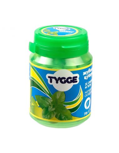 Цукерки жувальні зі смаком М'яти, Tygge, 70г