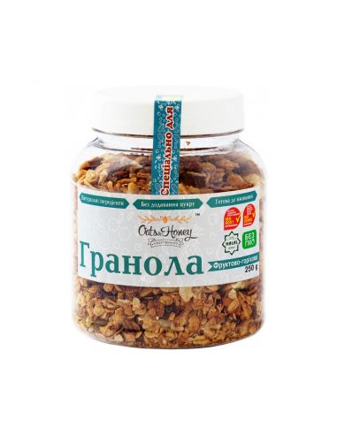 Гранола фруктово-горіхова, O&H, 250г