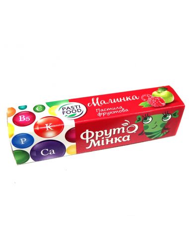 Пастила малинка, Фрутомінка, 25г