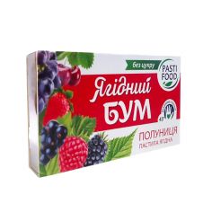 Пастила яблуко-полуниця-банан, Ягідний Бум, 50г