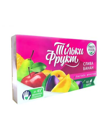 Пастила слива-банан, Тільки Фрукт, 50г