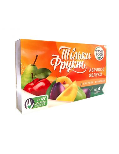 Пастила абрикос-яблуко, Тільки Фрукт, 50г