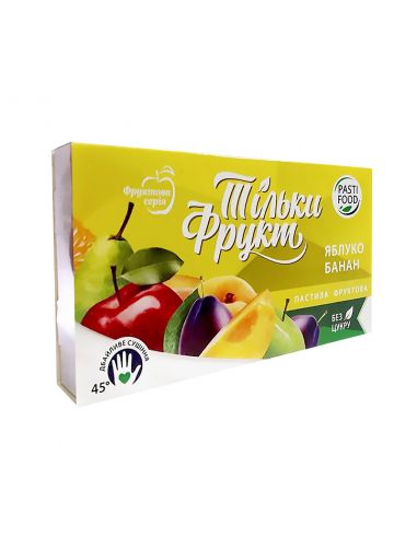 Пастила яблуко-банан, Тільки Фрукт, 50г