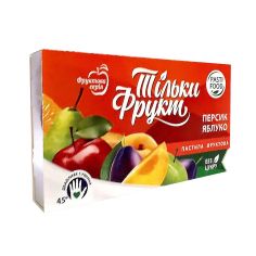 Пастила персик-яблуко, Тільки Фрукт, 50г
