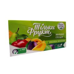 Пастила яблуко та груша, Тільки Фрукт, 50г